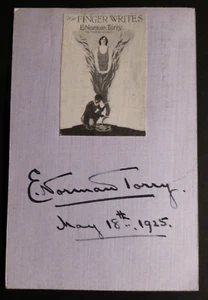 E NORMON TORRY AUTORE BRITANNICO IL DITO SCRIVE RARO 1925 AUTOGRAFO FIRMATO - Foto 1 di 2