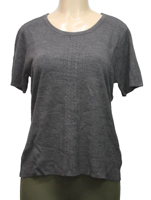 Suéter de Mujer Covington Manga Corta Gris Talla L Foto 1 de 4