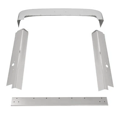 Para Peterbilt 379 Capó Extendido Plateado Rejilla Delantera Envolvente Repuesto 4 piezas Foto 1 de 4