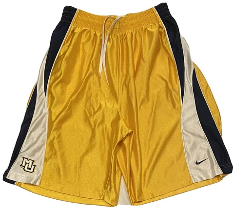 Nike Marquette Golden Eagles NCAA Men’s Yellow Basketball Shorts Size Small Cover