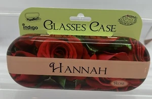 New Women’s Rose Glasses Case & Personalised Name ‘Hannah’ (Cannot Customise) - Picture 1 of 6