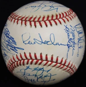 1993 FLORIDA MARLINS TEAM-SIGNED Baseball PSA/DNA LOA #AN05009 (Sheffield & Nen) - Picture 1 of 11