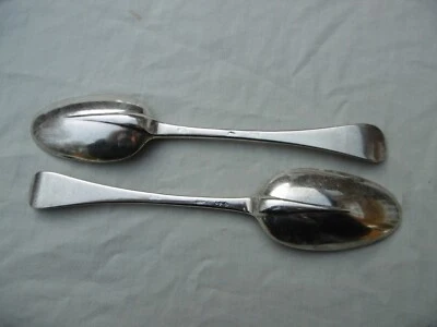 1711 fino par de cucharadas pesadas Reina Ana por Henry Greene 145 g Foto 1 de 4