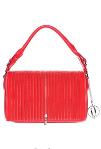 BOLSO ROJO CON CREMALLERA PHILOSOPHY BY ALBERTA FERRETTI CON SOLAPA DETALLADA. - Imagen 1 de 6