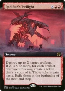 Red Sun's Twilight x1 Extended Art Phyrexia: All Will Be One NM MTG - Picture 1 of 1