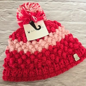 Spyder Adorable Soft Pink Winter Pompom Beanie, NWT, Toddler Size (53) - Picture 1 of 4