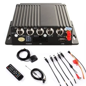 NUEVO 4 CANALES 720P AHD Coche Móvil DVR SD Tarjeta 3G Wifi Video Audio en Tiempo Real Grabadora - Imagen 1 de 10