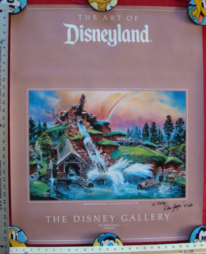 Lithographie signée Splash Mountain Splashdown Dan Goozee - La Galerie Disney 1988