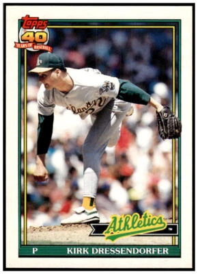 1991 Topps Traded #35T Kirk Dressendorfer Near mint or better - Image 1 of 2