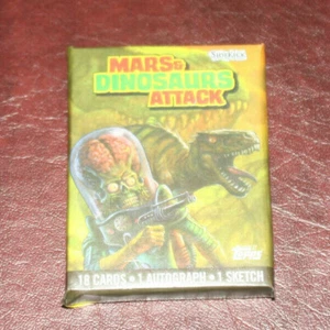 2021 Topps Mars & Dinosaurs Attack Pack (1 sketch, 1 auto) - Picture 1 of 1