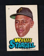 1967 Topps Test Sticker - Willie Stargell, Pittsburgh Pirates EX w/Free Shipping