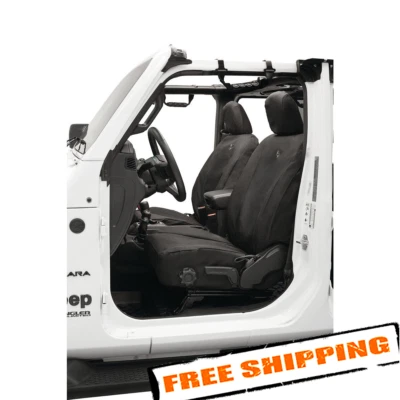 Bestop 29290-35 Black Front Seat Covers for 18-22 Wrangler JL/20-22 Gladiator JT Foto 1 de 2