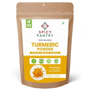 Cúrcuma en polvo - 2 libras 100% natural curcumina molida especia - calidad premium - Imagen 1 de 3