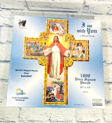 Jesus I Am With You Jigsaw Puzzle 1000 Piece William Terney (2003) - New Sealed - Image 1 of 3