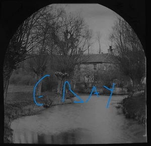 UFFORD WATER MILL NEAR WOODBRIDGE SUFFOLK C1890 Magic Lantern Slide PHOTO - Picture 1 of 5