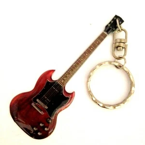 Gibson SG AC/DC Angus Young Portachiavi acciaio - Steel keychain - Acero Llavero - Picture 1 of 1