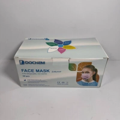 Dochem Hypoallergenic Face Mask TopSafe Elite (50 Pcs), Free Delivery  - Image 1 of 4