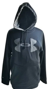 Felpa nera con cappuccio taglia S Small UNDER ARMOUR uomo manica lunga, vestibilità ampia, - Foto 1 di 4