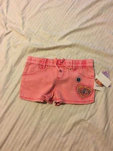 Nastia Supergirl: Girl's Elastic Waist, Pull on Short Shorts: Coral, M[10-12] - Picture 1 of 3