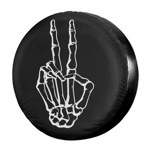 Cubierta de neumático de repuesto Foruidea Skeleton Peace a prueba de polvo cubierta de neumático de rueda... - Imagen 1 de 7