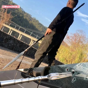 Ausgezeichneter Jagdkampf Langspeer handgeschmiedet Muster Stahl Speerspitze Y1920 - Bild 1 von 10