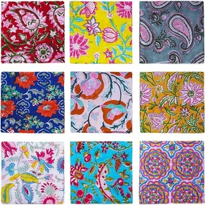Juego de 10 servilletas de cocina surtidas florales 100 % algodón con estampa... - Imagen 1 de 9