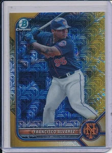 2022 Bowman Chrome Francisco Alvarez Gold Mojo Refractor 34/50 -DH - Picture 1 of 1