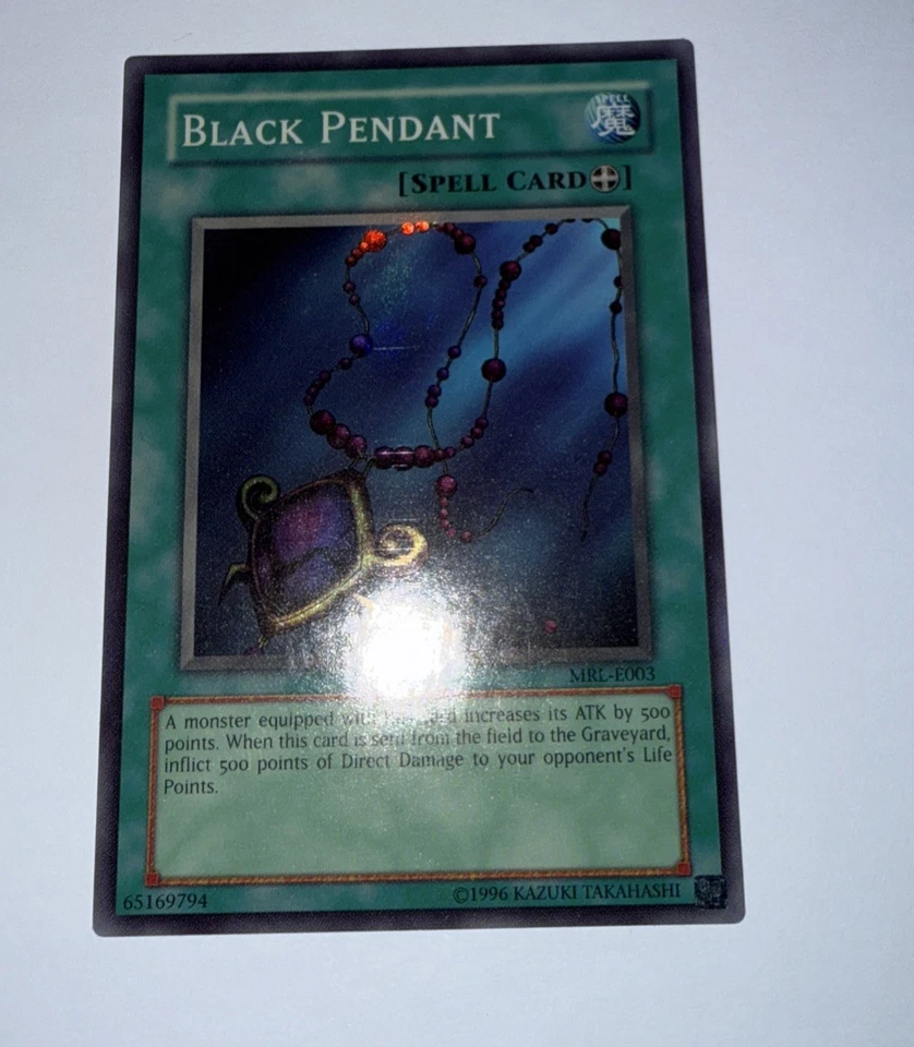 Yugioh Black Pendant MRL-E003 Super Rare Unl Original Print (D) - Image 1 of 3