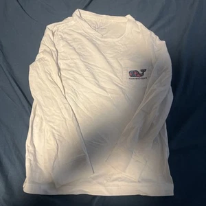 Child’s Boys  Vineyard Vines Longsleeve White Tee—size 6 - Picture 1 of 4