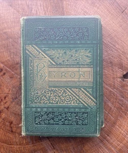Antique Lord Byron’s Poems Green and Gold, T.Y. Crowell, Hardback Book, Damaged - Bild 1 von 12
