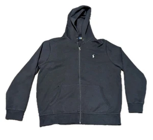 Polo Ralph Lauren Mens Hoodie Sweatshirt Full Zip Black Size XL - Picture 1 of 5