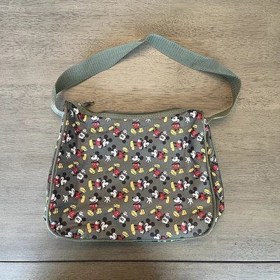 Disney Mickey Mouse Verde Cartera Bolso de Hombro Bolso de Viaje Usado Foto 1 de 2