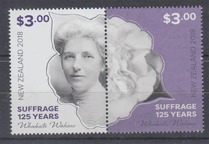 NEW ZEALAND 2018 MINT PAIR SUFFRAGE 125 YEAR ANNIVERSARY (ID:NZS2912) - Picture 1 of 1