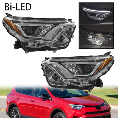 For Toyota RAV4 2016 2017 2018 Bi-LED Headlight Headlamp Driver & Passenger Side - Image 1 of 4