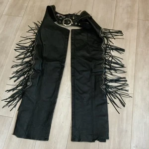 Cuero Unise EE. UU. Motociclistas Dream APPAREL Tachuelas Flecos Motocicleta Chapas - Imagen 1 de 18