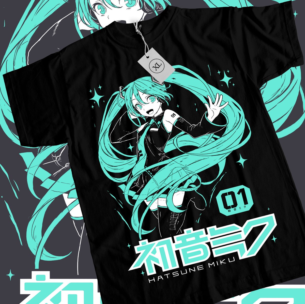 初音ミク Tシャツ フリーサイズ ゲーム ボーカロイド ボカロ 初音ミク ボカロ オーバーサイズ Tシャツ | Mod and Height