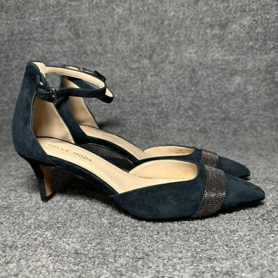 Tacones Pelle Moda Kelda con correa al tobillo de gamuza talla 6,5 Foto 1 de 4