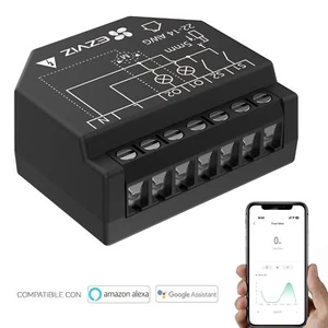 Mini rele impianti domotica interruttore 2 CH canale SMART WiFi controllo luci - Imagen 1 de 7
