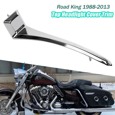 For Harley Road King FLHR Classic FLHP Headlight Nacelle Trim Spear Zinc Alloy - Image 1 of 4