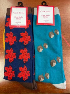 MSRP $40 Club Room Men's Holiday Crew Sock 4-Pack Size OSFA - Picture 1 of 2