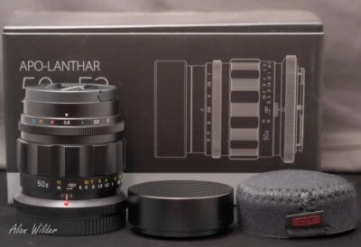 Voigtlander APO-LANTHAR 50mm F2 Aspherical NIKON Z mount with Op/Tech Hood Cover - Image 1 of 4
