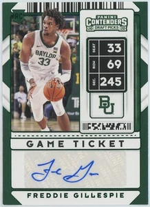 Boleto de juego Freddie Gillespie 2020 Contenders Draft Picks verde automático #101 - Imagen 1 de 2