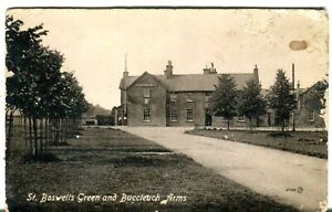 UK St. Boswells - Green and Buccleuch Arms old sepia postcard
