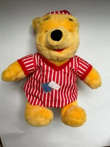 Vtg 1998 Mattel Disney Winnie the Pooh Bear Pajamas Plush Stuffed No Backpack - Picture 1 of 4