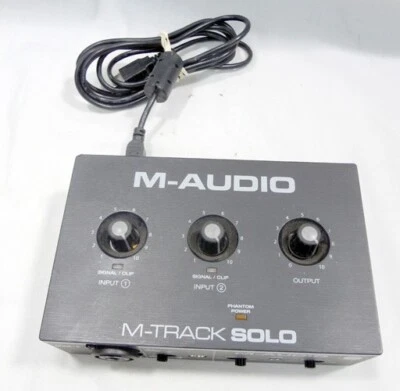 M-Audio M-Track Solo USB 2-Channel Audio Interface For Music Recording/Streaming - Image 1 of 4