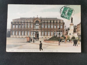 CPA 59 LILLE - Le Monument de Pasteur et la Faculté de Médecine - Imagen 1 de 2