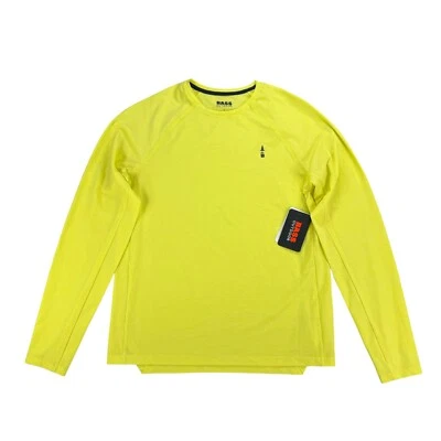 Bass Outdoor Mens Path Long Sleeve Crewneck T-Shirt Yellow S - Imagem 1 de 4