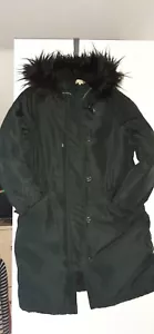 PARKA COAT 14/16 OVERSIZED SIZE 46 INCH CHEST GREEN FROM H&M FAB COAT - Picture 1 of 10