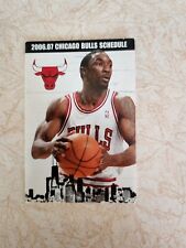 Chicago Bulls 2006/07 NBA Basketball Pocket Schedule - Bud Light Ben Gordon