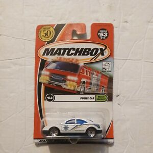 MATCHBOX # 53 WHITE POLICE CAR MB53-K1